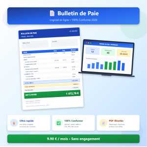 Logiciel Bulletin de Paie en Ligne — Édition Illimitée de Fiches de Paie Conformes 2026