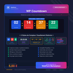WP Countdown pour PrestaShop — WebPoint