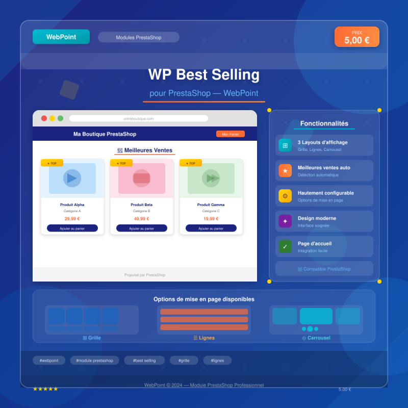 WP Best Selling pour PrestaShop — WebPoint