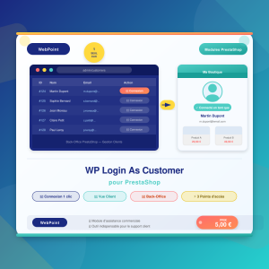 WP Login As Customer for PrestaShop — WebPoint