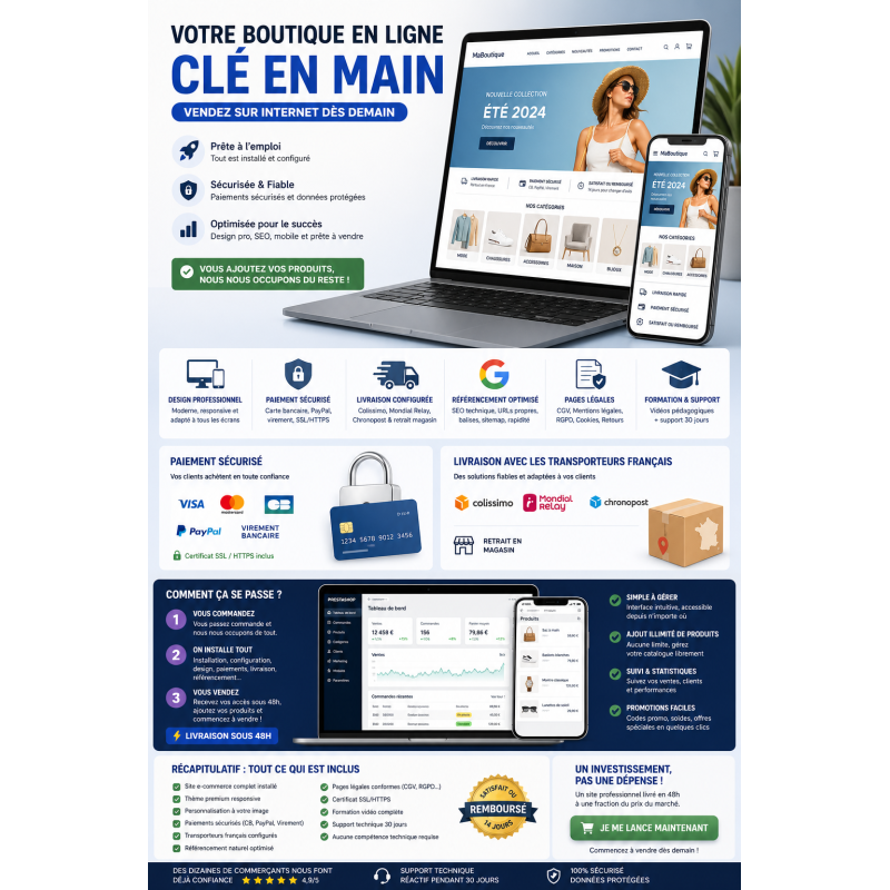 Magazin Online la Cheie — Site-ul Dvs. E-commerce Profesional Gata de Vânzare