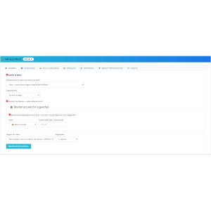 menu, interface utilisateur, paramètres, option, barre, haut