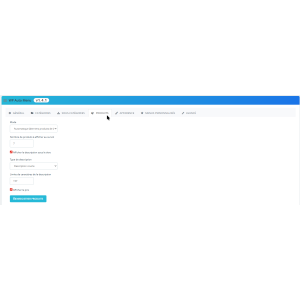 interface, numérique, menu, réglages, e-commerce