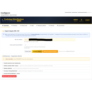 interface do usuário, software, e-commerce, importação CSV