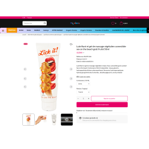 jedlý masážní gel tropická příchuť 50ml