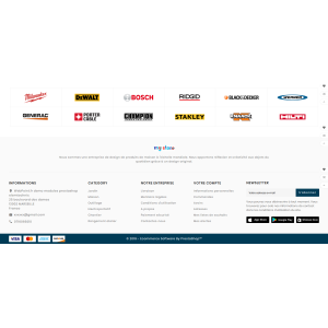 tool brand logos, various, diverse colors