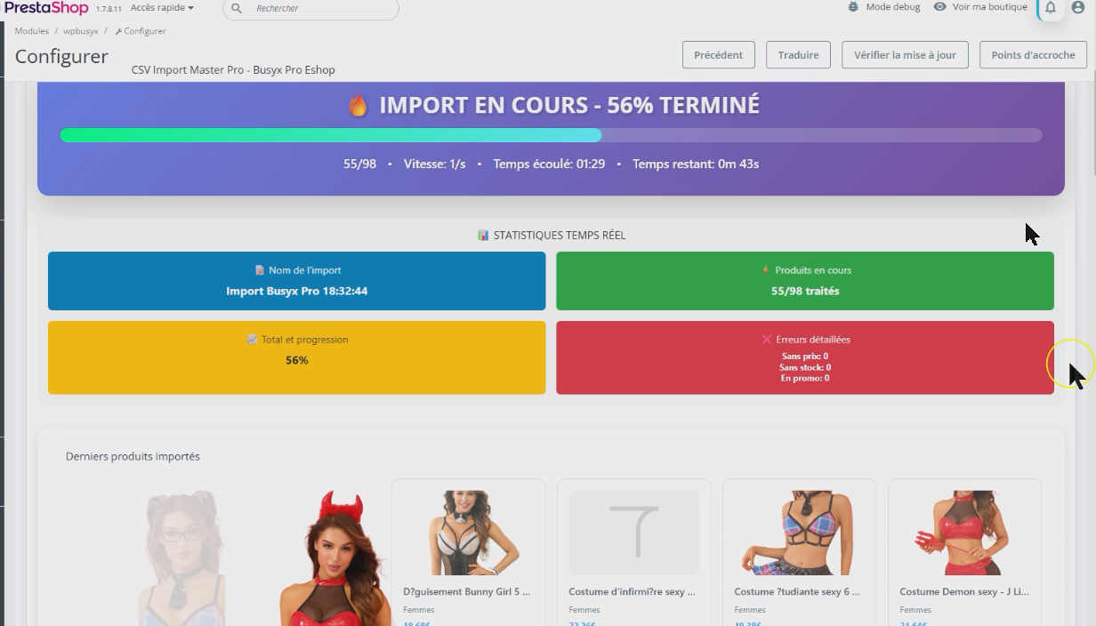 Import CSV Pro Busyx